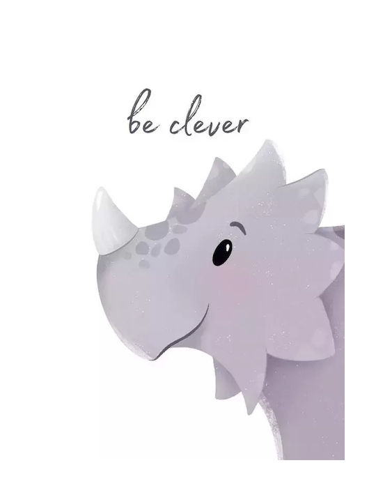 Παιδικό Κάδρο Με Δεινόσαυρο Be Clever 21x30εκ.