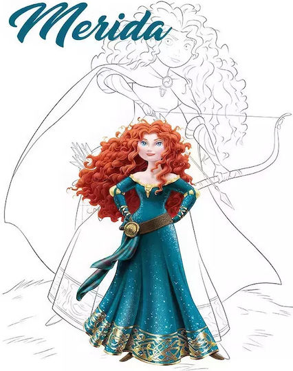 Kids Framed Wall Painting Princess Merida 30x40cm
