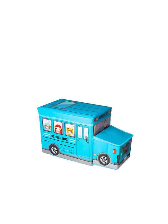 General Trade Children's Storage Box made of Fabric Blue 55x25x30cm 1pcs