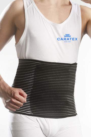 Caratex Centură Lombară Elastică Post-Operatorie Înălțime 26cm Culoare Neagră