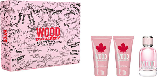 Set Dsquared2 Wood Her Edt 50ml Bl 50ml Sg 50ml Femei