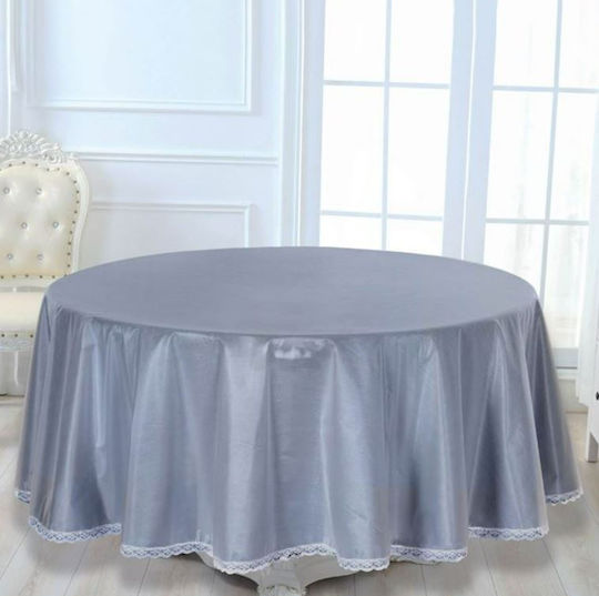 Rotunda cu Dantelă Transparent 180x180cm