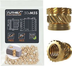 Ruthex Threaded Insert M5 Short Pack 50