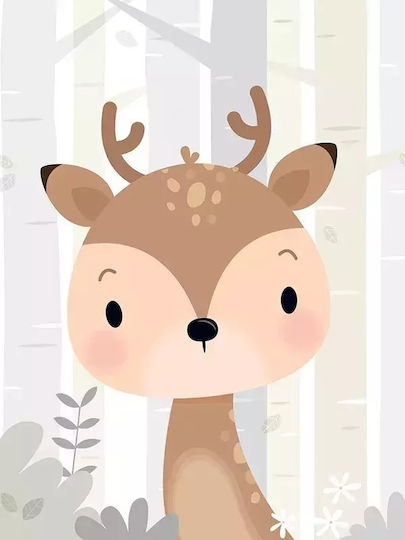 Kids Wall Art Deer 21x30cm