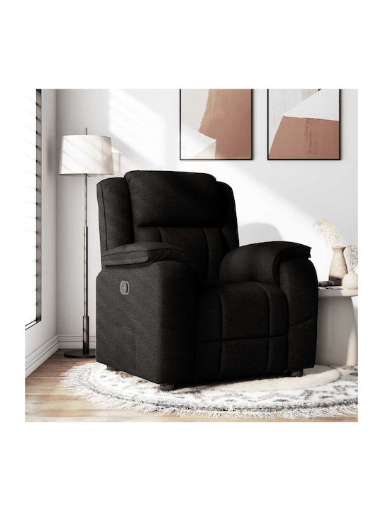 Relaxsessel mit Fußhocker Black 96x99x102cm