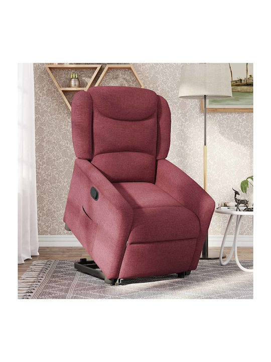 Relaxsessel mit Fußhocker Bordeaux 78x95x100cm