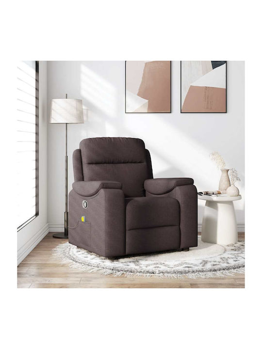 Relax Armchair Massage with Footstool Dark Brow...