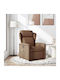 Relaxsessel Friseurwaschbecken mit Fußhocker Coffee 78x95x100cm
