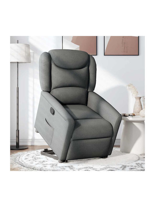 Relaxsessel mit Fußhocker Dark Grey 78x95x100cm