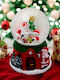 Christmas Snowball Illuminated with Santa Claus 4.5x6cm