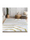 Saray Home Rabbit Luxurius Shaggy Bedroom Rugs Set White DSN04 WHGLD 3pcs