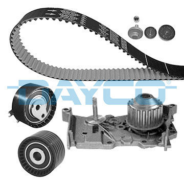 Set Distribuție Dayco Curea pentru Motor Întinzător Curea pentru Pompa de Apă Dacia Logan Sandero Renault Clio 27mm 1257mm 132 Dinți