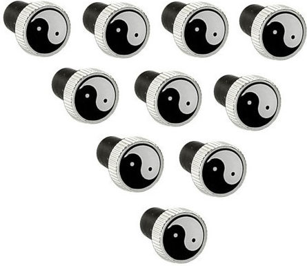 Βιδες Φερινγκ Yin-yang Ασημι 10σετ/κιτ Keiti