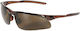 Ochelari de protecție polarizați Cofra Solarcage Polar Brown