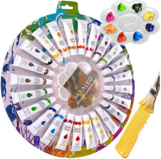 Maaleo Acrylic Paint Set in Mehrfarbig color 12ml 24Stück
