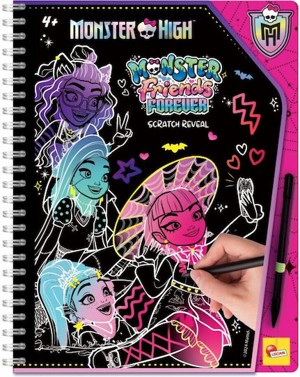 Lisciani Sketchbook Scratch Reveal Monster High Forever Friends