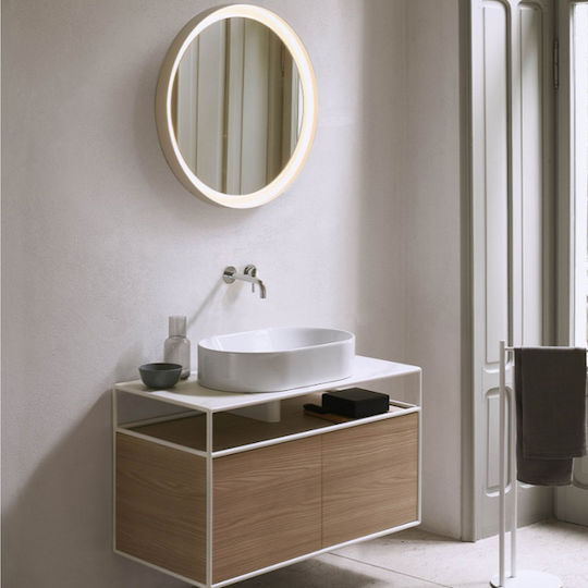 GSI Kube-x Aufgesetztes Waschbecken Porzellan 60x37x11cm White