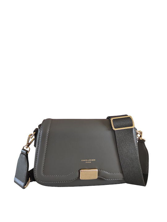 JENNIFER JONES - Grote Dames Handtas van Canvas vintage look, casual Schoudertas, crossbody bag, grijs