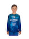 CUBE Lange Ärmel Radtrikot Blau