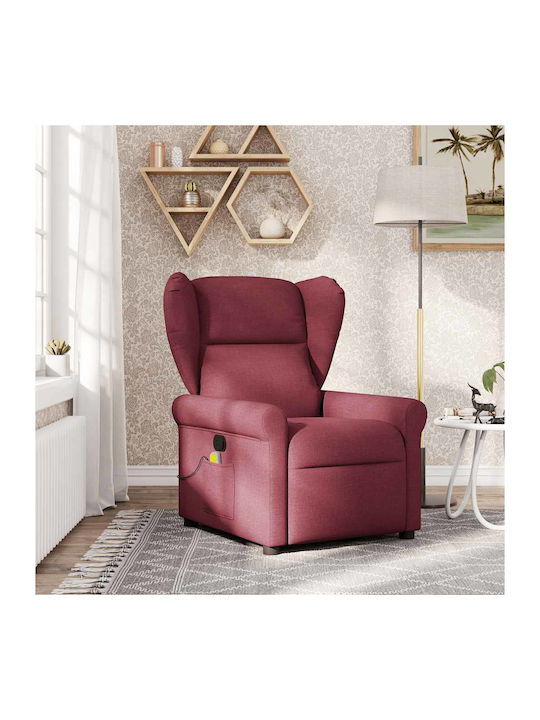 Relax Armchair Massage with Footstool Bordeaux ...