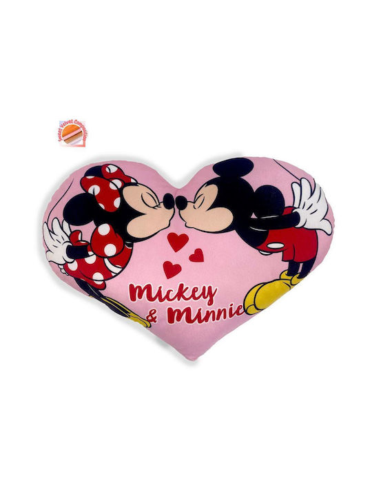 Pernă decorativă 3D pentru copii Disney Home Mickey & Minnie roz 54461702010