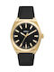 Fossil Men's Watch 42mm Battery with Black Leather Strap