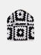 Women's Black and White Balaclava