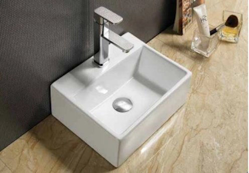 Tema Седящ Баня Умивалник Порцелан 38x30x38см Бял