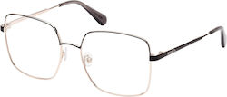 Max & Co Women's Metal Prescription Eyeglass Frame Black