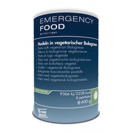 Katadyn Trek'n Eat Pasta Vegetarian Bolognese Έτοιμο Γεύμα με Μακαρόνια 2238kcal 600gr - 15 Έτη