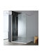 Devon Shower Screen for Shower with Sliding Door 57-59x200cm Clean Glass Inox