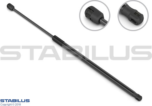 Stabilus Amortizor Portbagaj Audi TT Cabriolet 03.07-06.14 Dreapta Stânga Lungime Maximă 331.5mm SUV 105mm