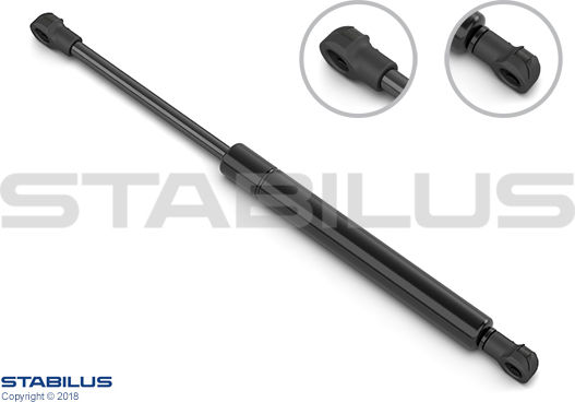 Stabilus Amortizor Capotă Porsche Cayman Coupe Dreapta Stânga Lungime 632.5mm Cursă 216mm 11.10-12.12