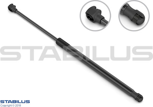 Stabilus Amortizor Portbagaj Cilindru cu Gaz Dreapta Stânga Lungime Maximă 462mm Lungime Minimă 285mm Cursă 142mm Diametru Cilindru 19mm Audi Tt Coupe 07.14