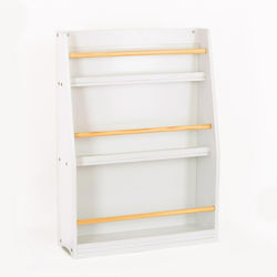 Kids Wooden Bookcase White