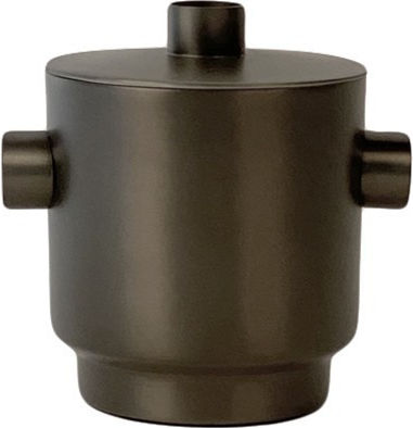 Ice Bucket Ice Preserver with Dimensions 13x13x17cm Black