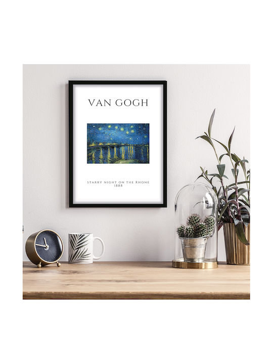 Poster Van Gogh Starry Night On Rhone Art004 30...