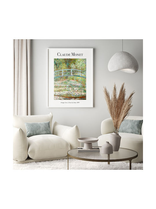 Poster Claude Monet Bridge Over A Pond Lilies A...