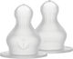 Bibs Silicone Baby Bottle Teats Fast Flow for 4+ months 2pcs