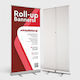 Roll Up Banner Print Your Own Design 120cm X 200cm 120cm X 200cm