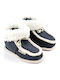 Kids Slippers Boots Navy Blue