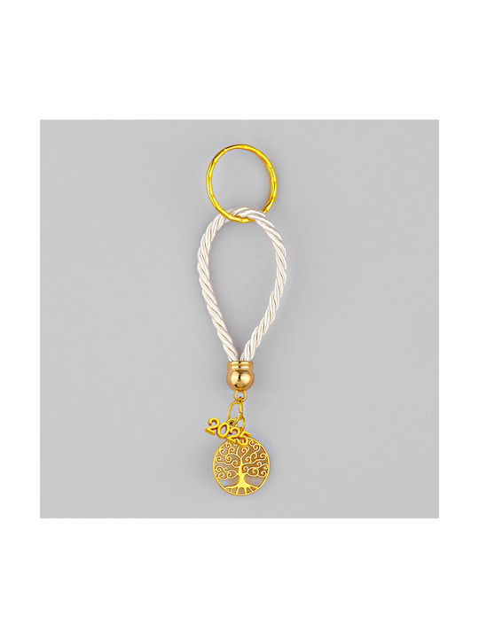 Christmas Hanging Gold-White Charm Eg24110