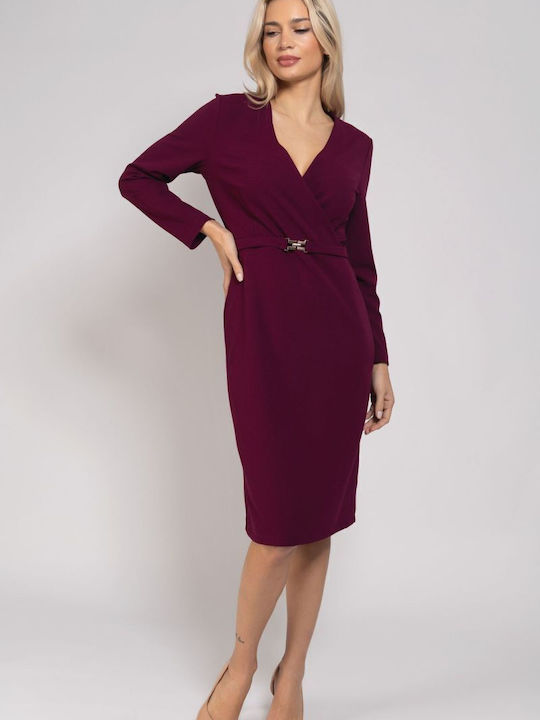 BelleFille Dress Wrap Burgundy
