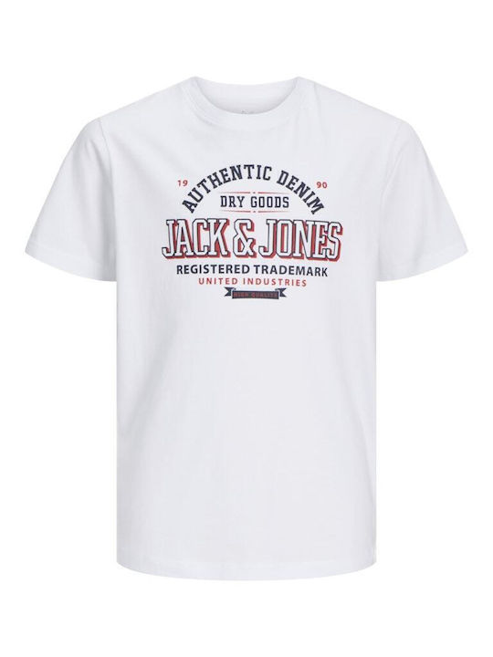 Jack & Jones Παιδικό T-shirt Λευκό Surfer's Club