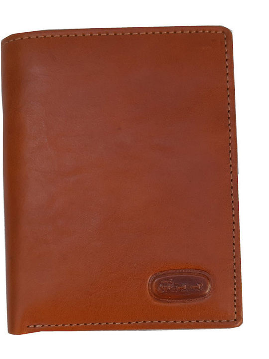 Leather Men's Wallet Classic with RFID Tabac Brown