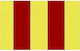 Ursus Striped Yellow Red Design Cardboard 50x70cm