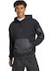 City Escape Fleece Суитшърт с Качулка Черен