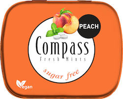 Bomboane cu Aromă de Piersică Fără Zahăr Mentosane Proaspete Compass 14g Bomboane cu Aromă de Piersică Fără Zahăr Mentosane Proaspete Compass 14g