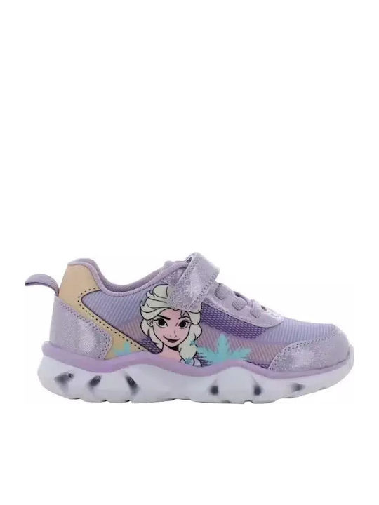 Kids Sneakers with Scratch & Lights Purple