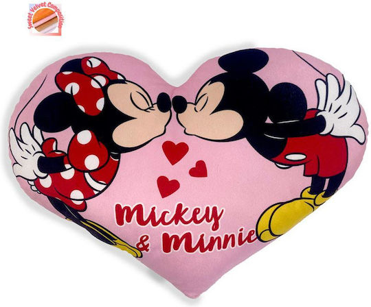 3D Pillow Disney Home Mickey & Minnie 15 40 Cm Pink 100% Velboa